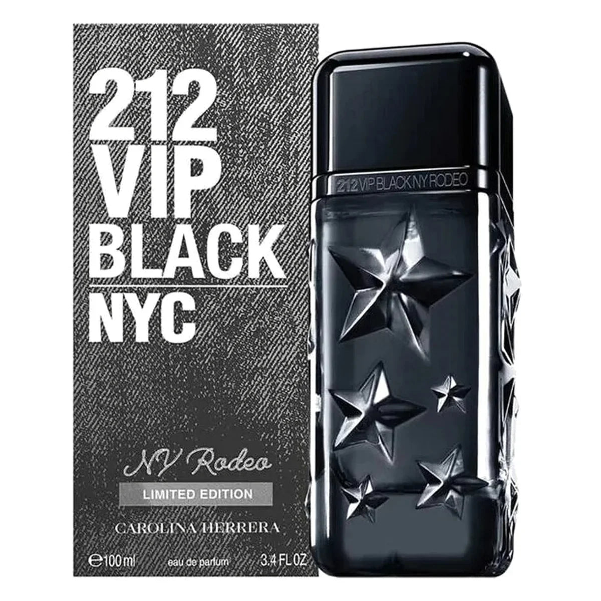 Carolina Herrera 212 VIP Black NY Rodeo Limited Edition Eau de Parfum Spray Size: 3.4 FL OZ / 100 ml