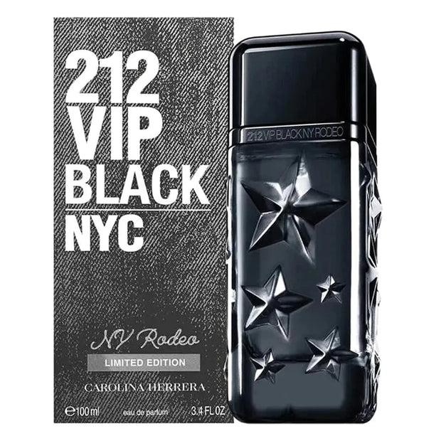 Carolina Herrera 212 VIP Black NY Rodeo Limited Edition Eau de Parfum Spray Size: 3.4 FL OZ / 100 ml