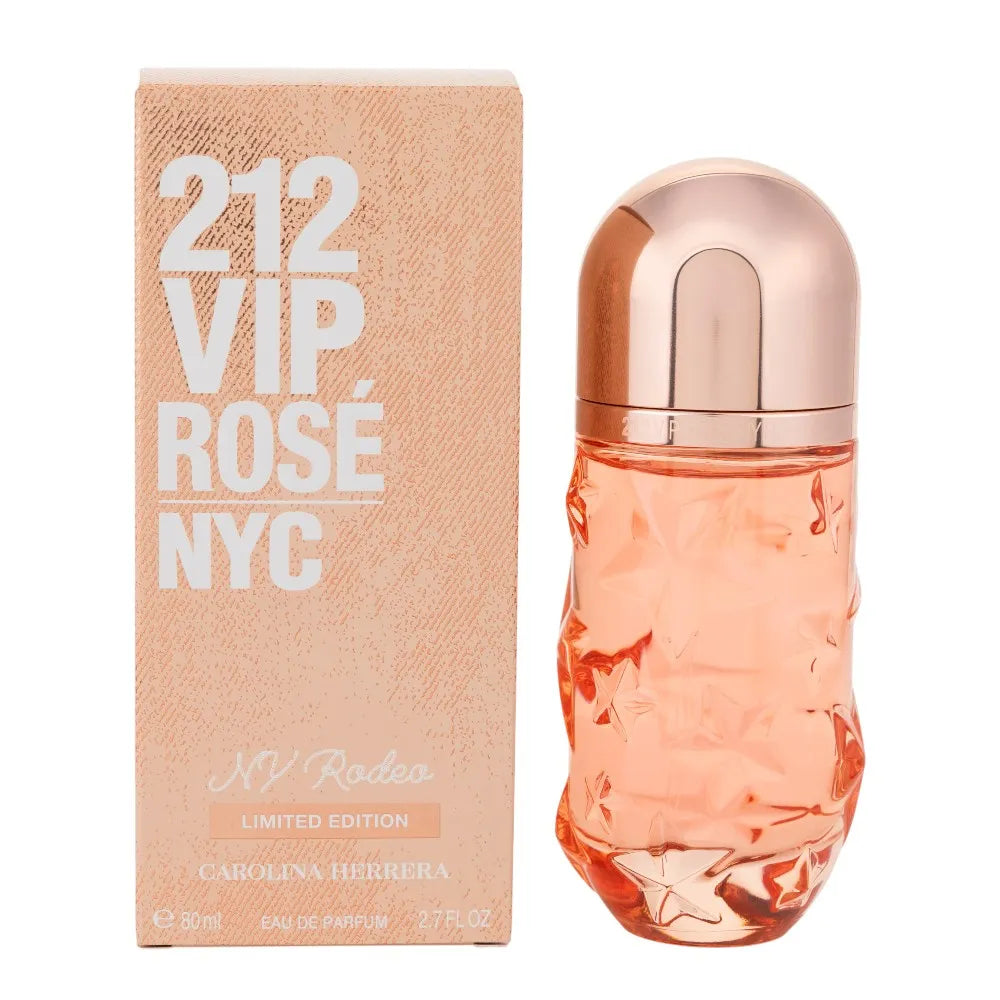 Carolina Herrera 212 VIP Rosé NY Rodeo Limited Edition Eau de Parfum Spray Size: 2.7 FL OZ / 80 ml