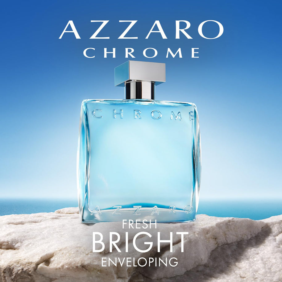 Azzaro Chrome for Men Eau de Toilette Spray Size:  3.3 FL OZ / 100ml