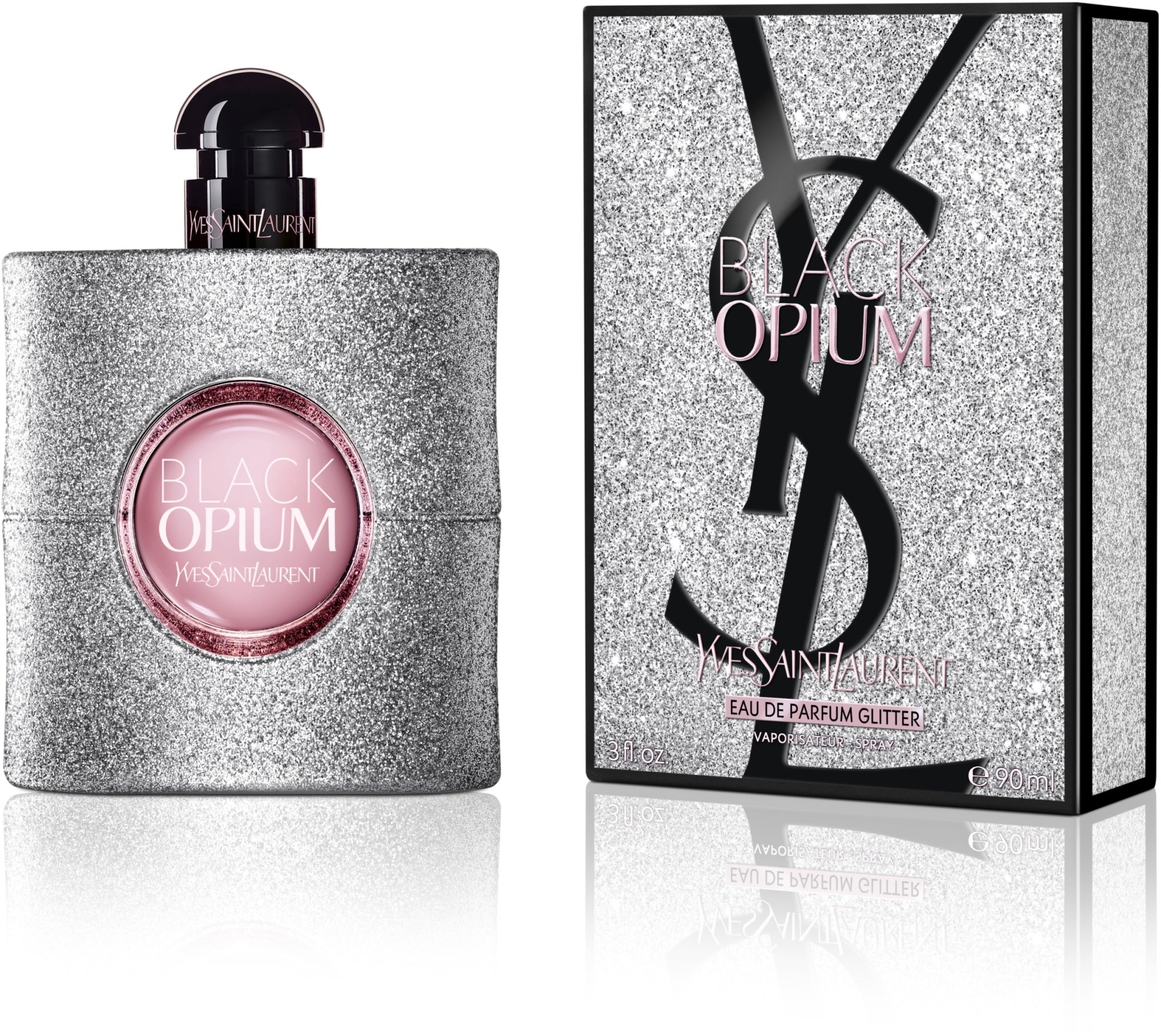 Yves Saint Laurent Black Opium Glitter Splash Eau de Parfum Spray Size: 3.0 FL OZ / 90 ml